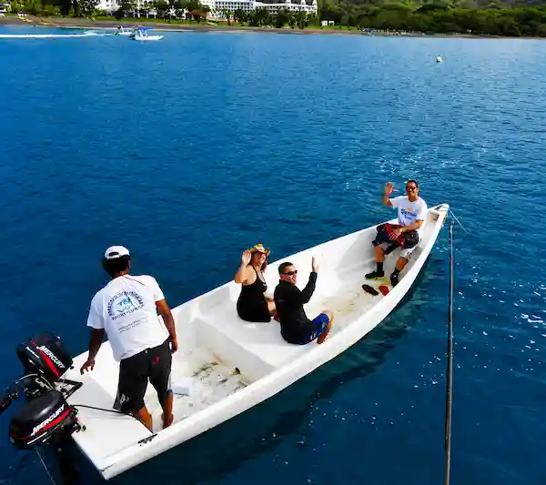 Pick up by boat