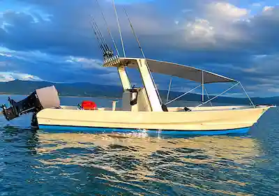 fishing boat at El Jobo beach Guanacaste